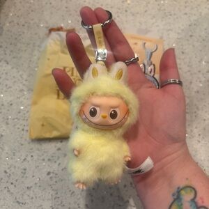 Pin for Love Letter F Yellow Labubu